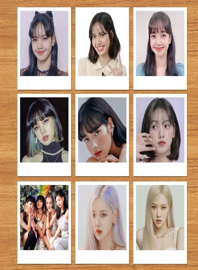 NS Trading بطاقات صور بولارويد فاخرة من بلاك بينك بلمسة نهائية مخملية (مجموعة من 36 بطاقة) - Image 4